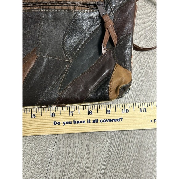 Vintage 2-sided Crossbody Purse Bag Tapestry Or Patchwork - Picture 8 of 10